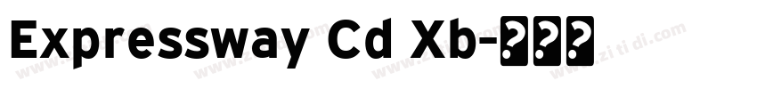 Expressway Cd Xb字体转换 Expressway Cd Xb字体转换